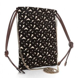 Burberry Brown Monogram Crossbody Chain Bag